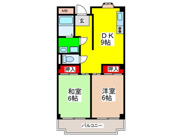 サンライズツイン関目２の物件間取画像